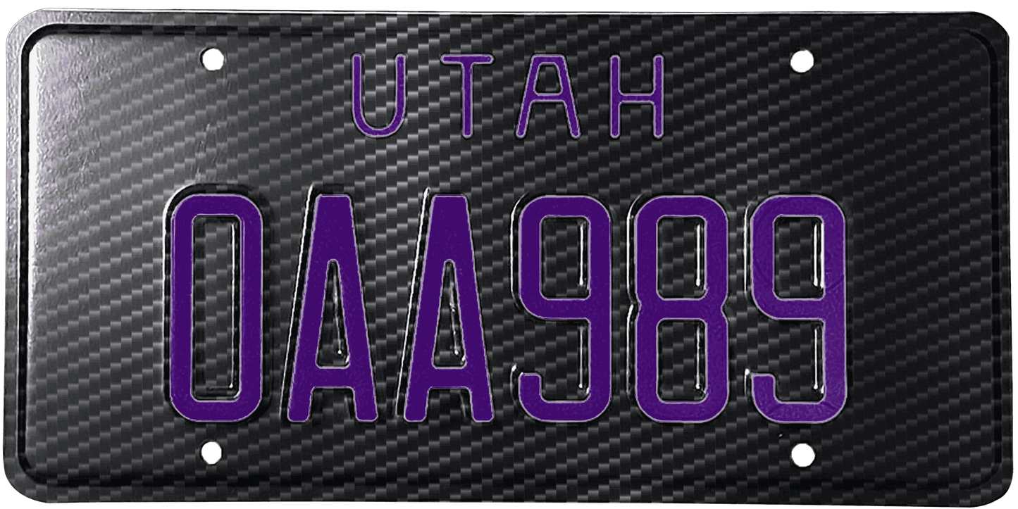 Utah License Plate Wrap Kit