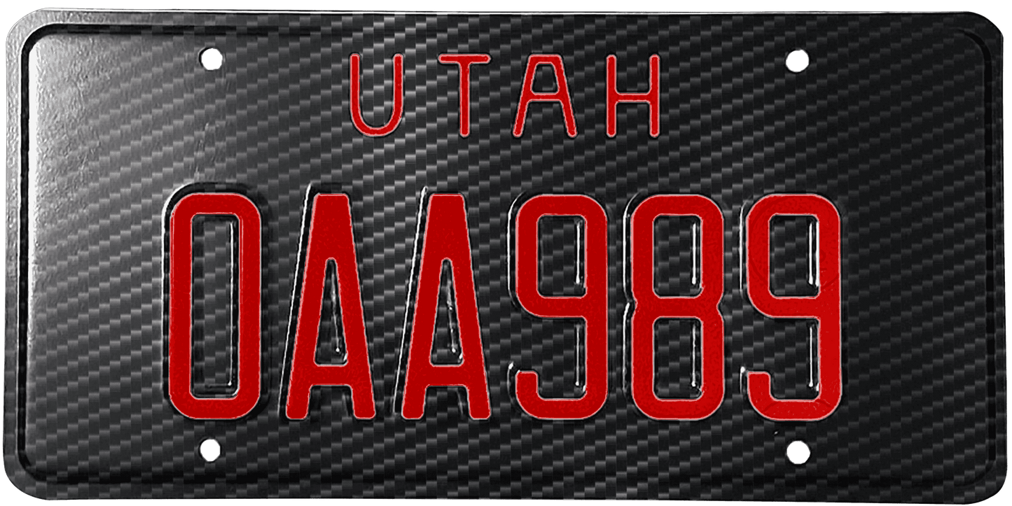 Utah License Plate Wrap Kit