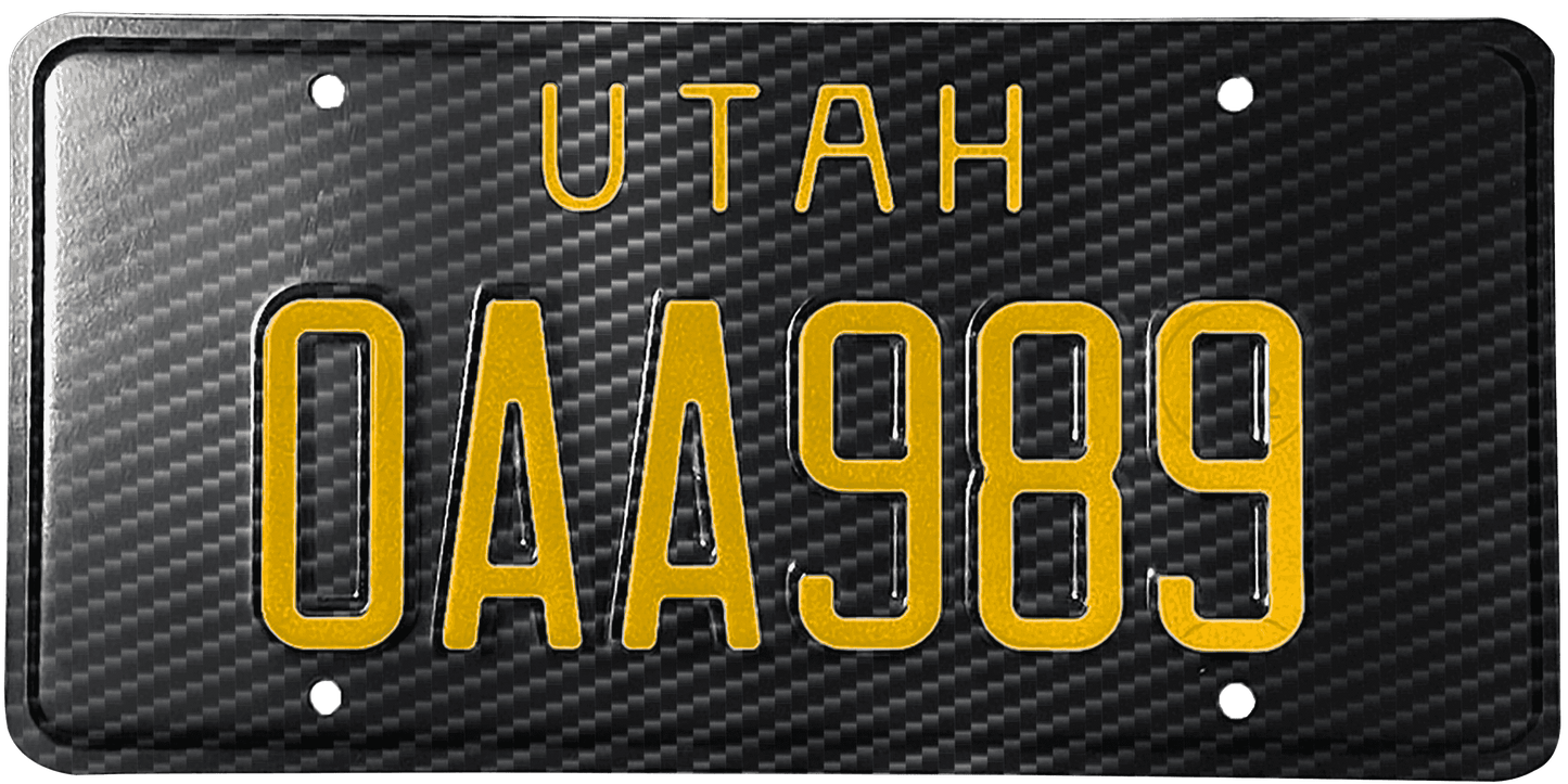 Utah License Plate Wrap Kit