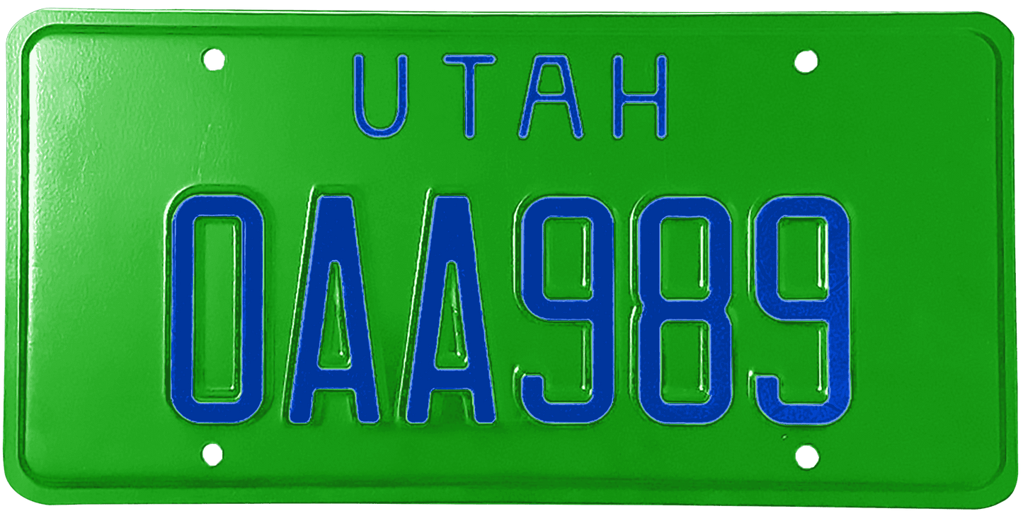 Utah License Plate Wrap Kit