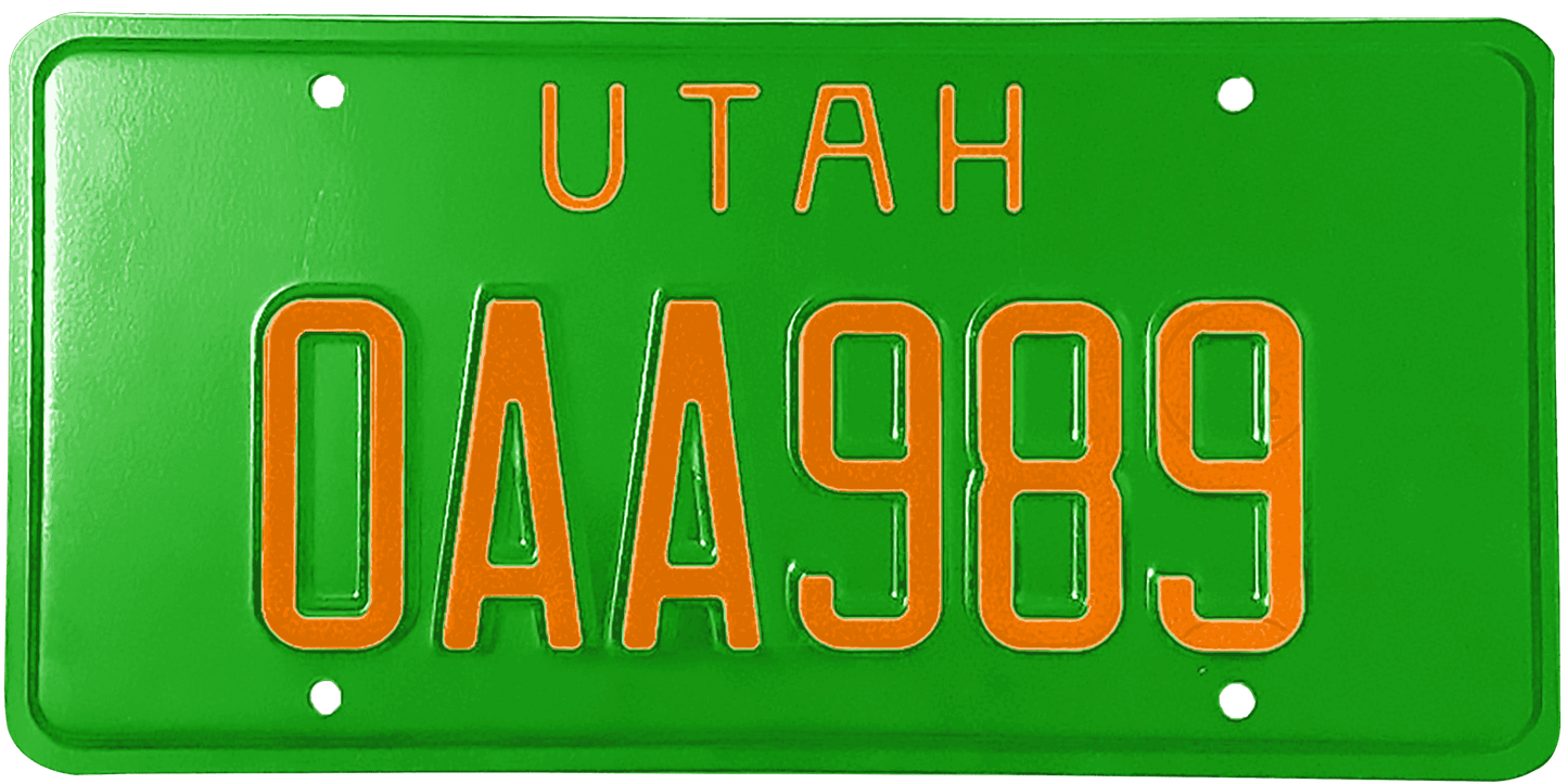 Utah License Plate Wrap Kit