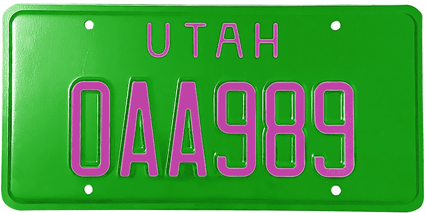 Utah License Plate Wrap Kit