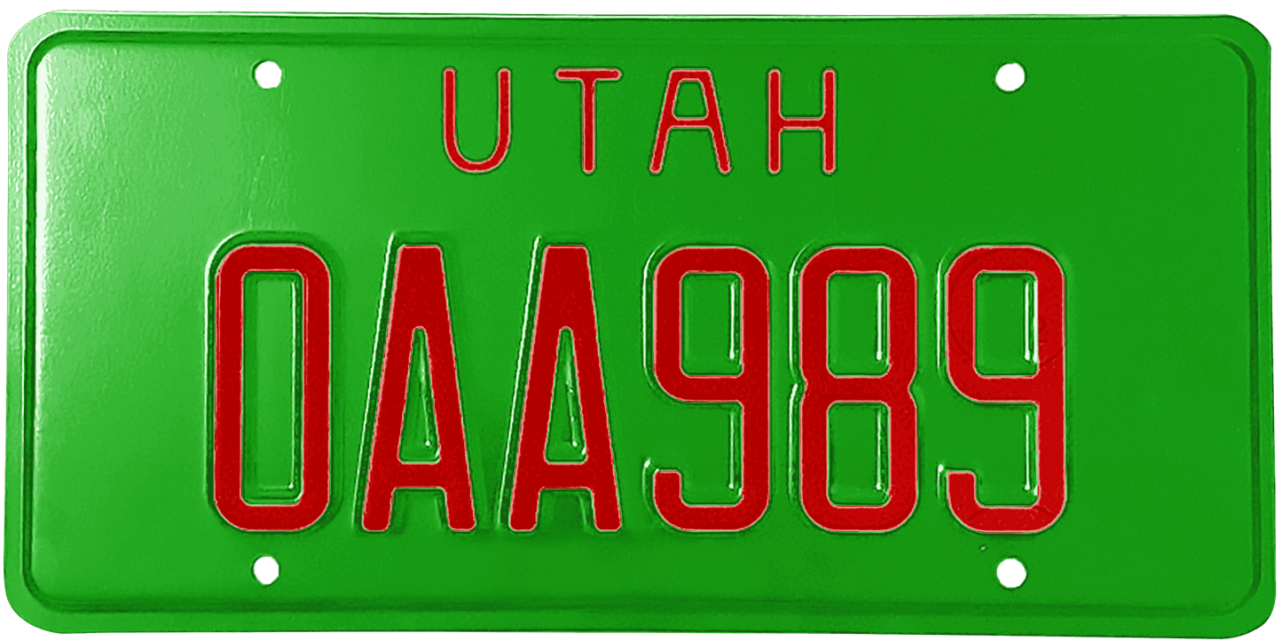 Utah License Plate Wrap Kit