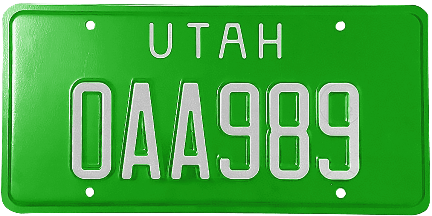 Utah License Plate Wrap Kit