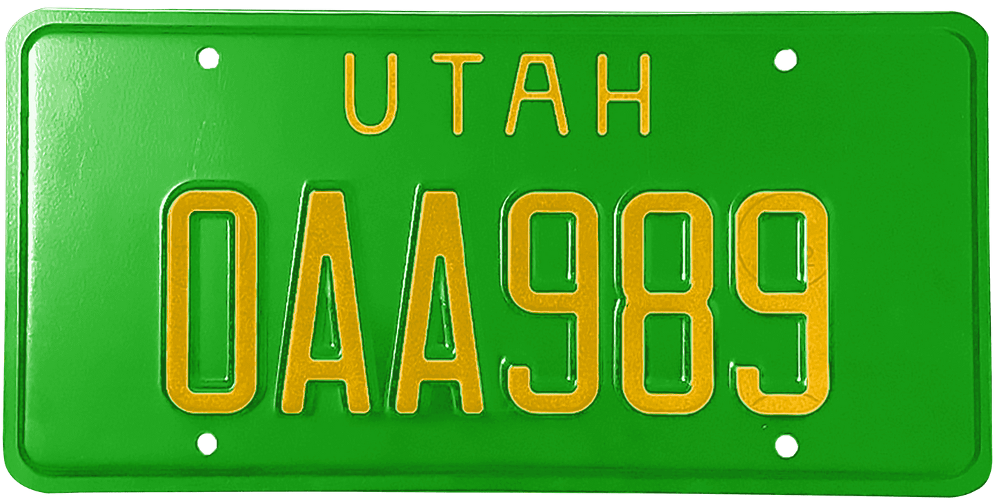 Utah License Plate Wrap Kit