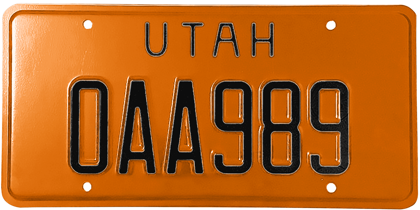 Utah License Plate Wrap Kit