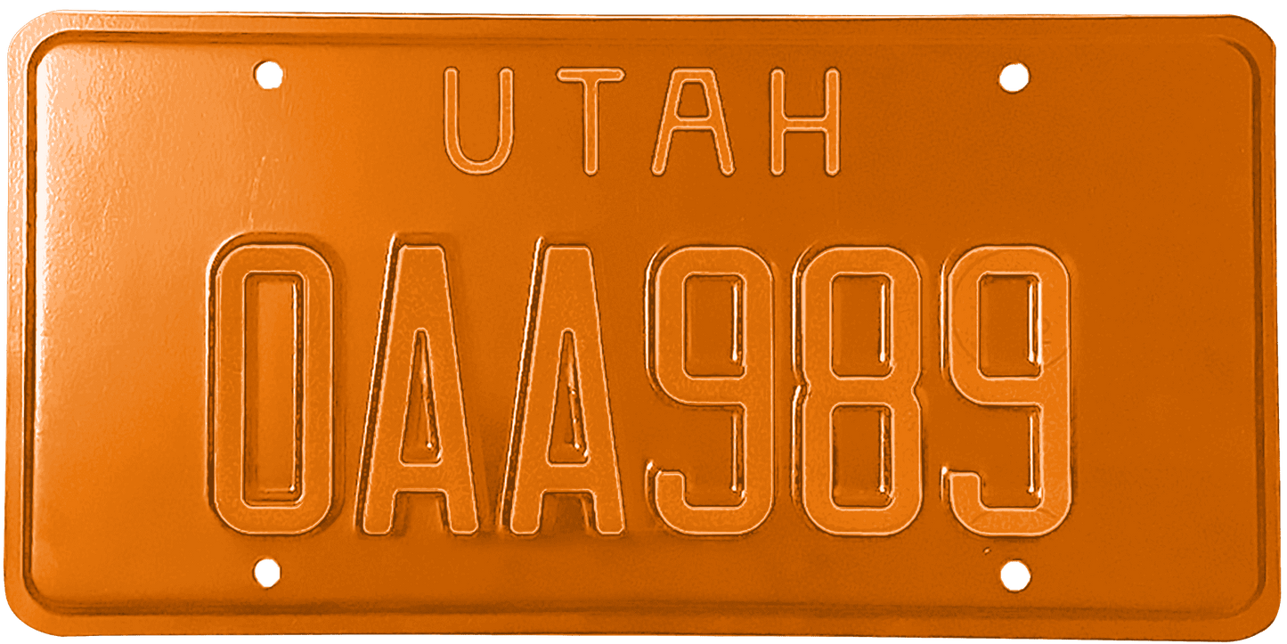 Utah License Plate Wrap Kit