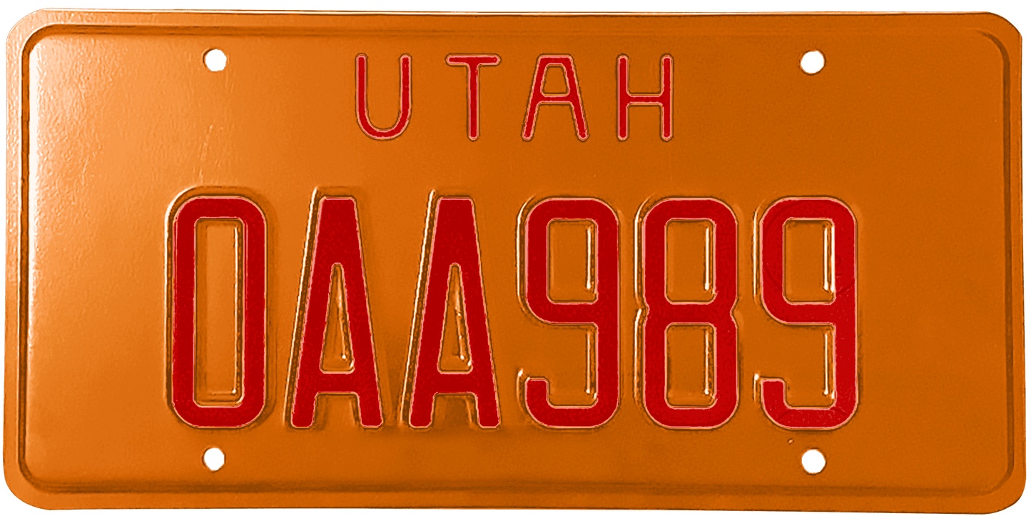 Utah License Plate Wrap Kit