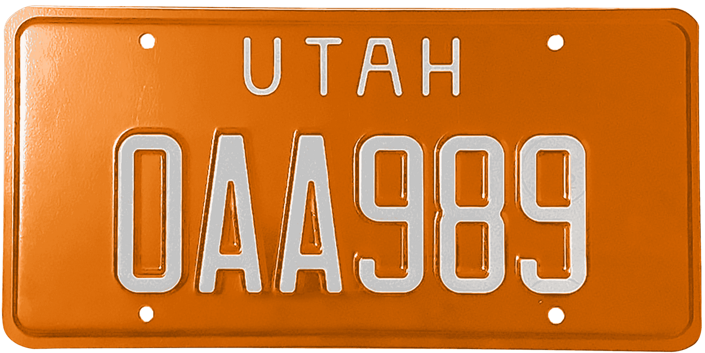 Utah License Plate Wrap Kit