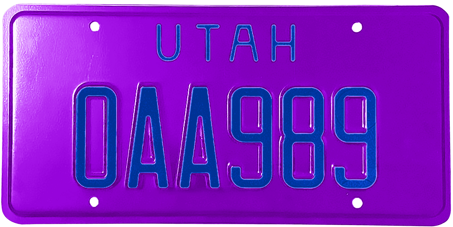 Utah License Plate Wrap Kit