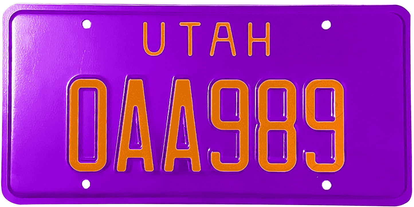 Utah License Plate Wrap Kit