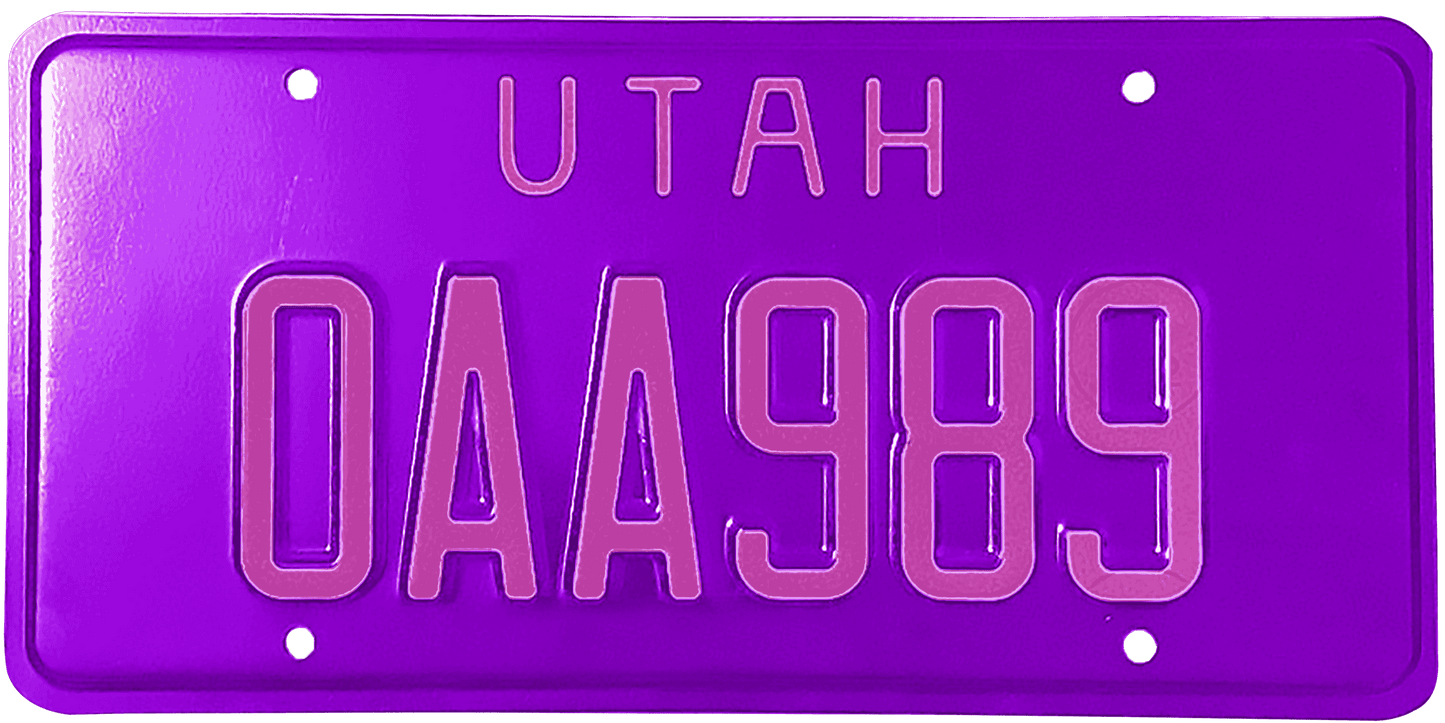 Utah License Plate Wrap Kit