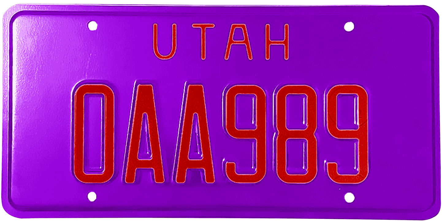 Utah License Plate Wrap Kit