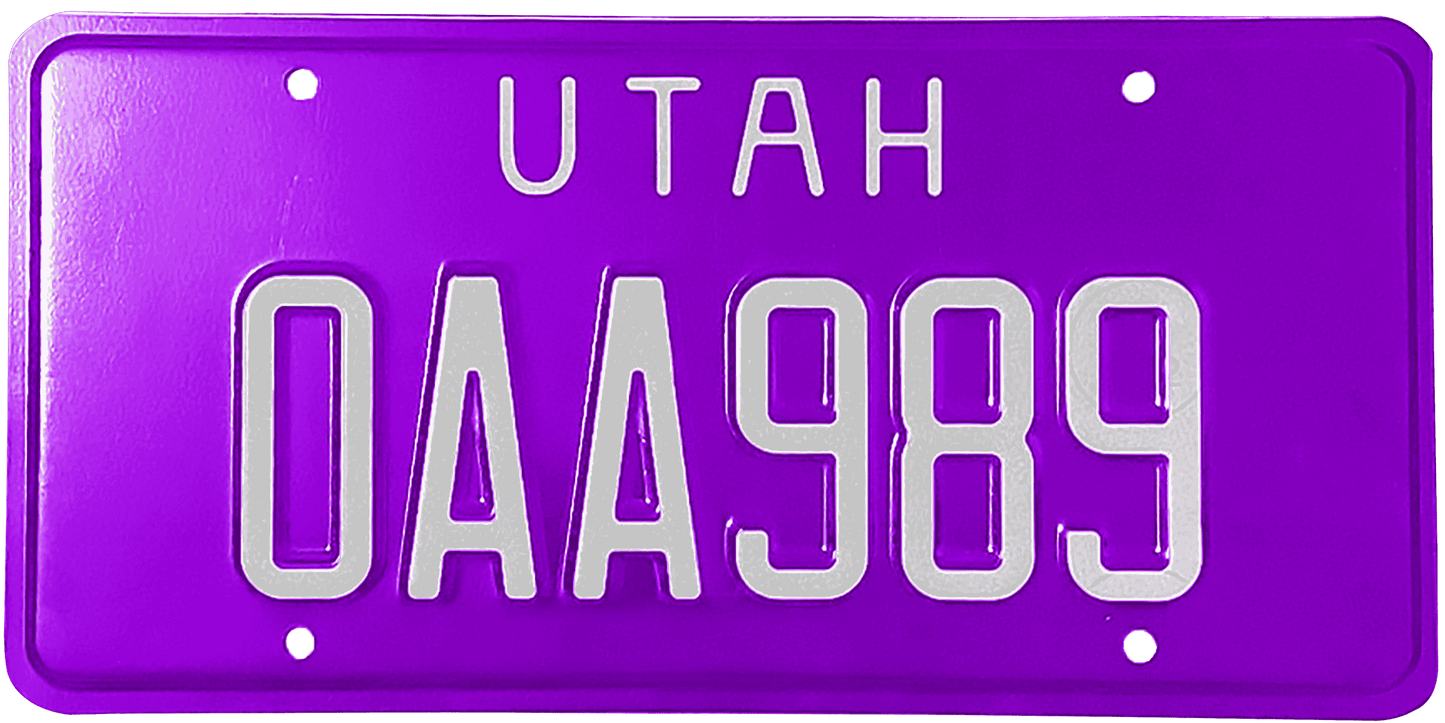 Utah License Plate Wrap Kit