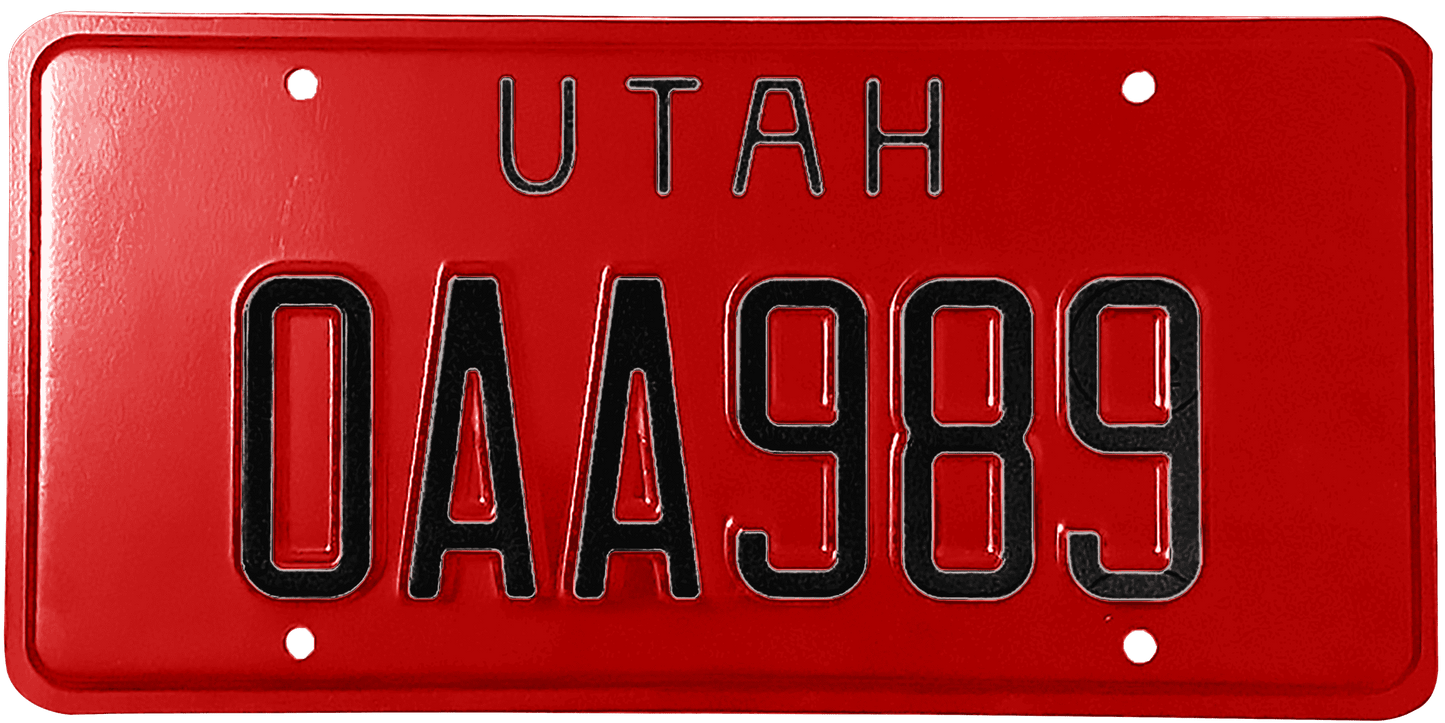 Utah License Plate Wrap Kit