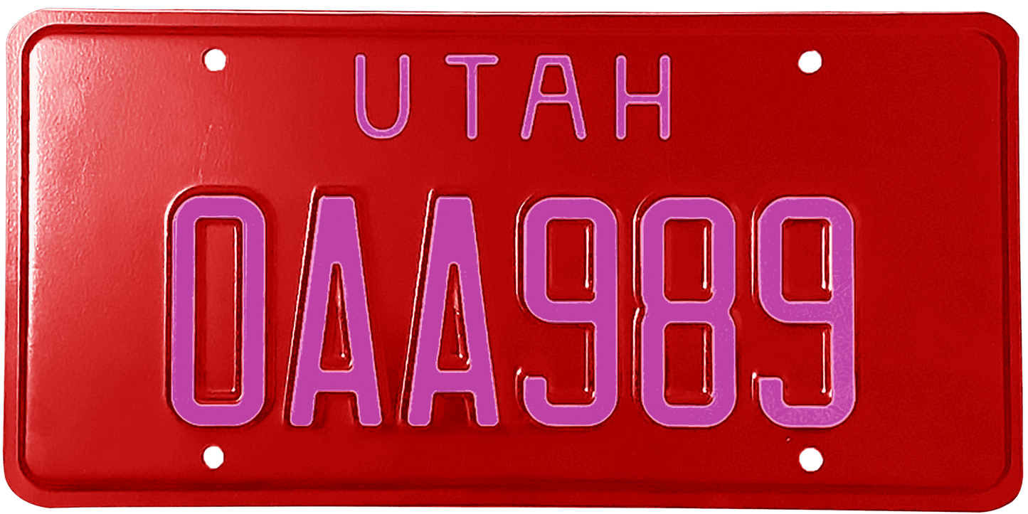 Utah License Plate Wrap Kit