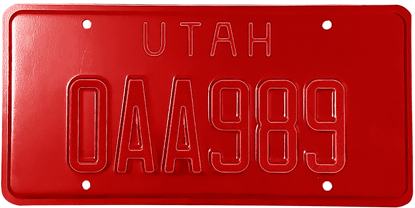 Utah License Plate Wrap Kit