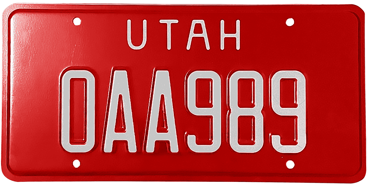 Utah License Plate Wrap Kit