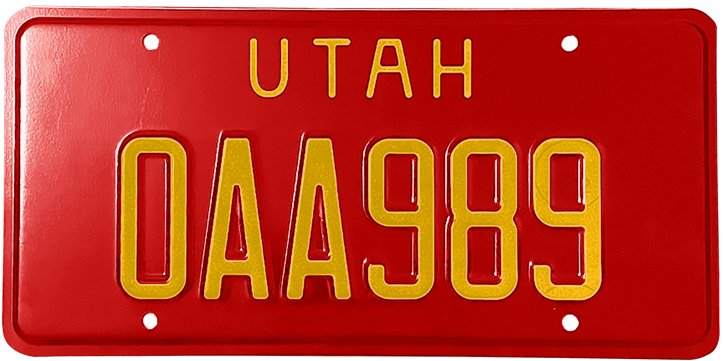 Utah License Plate Wrap Kit