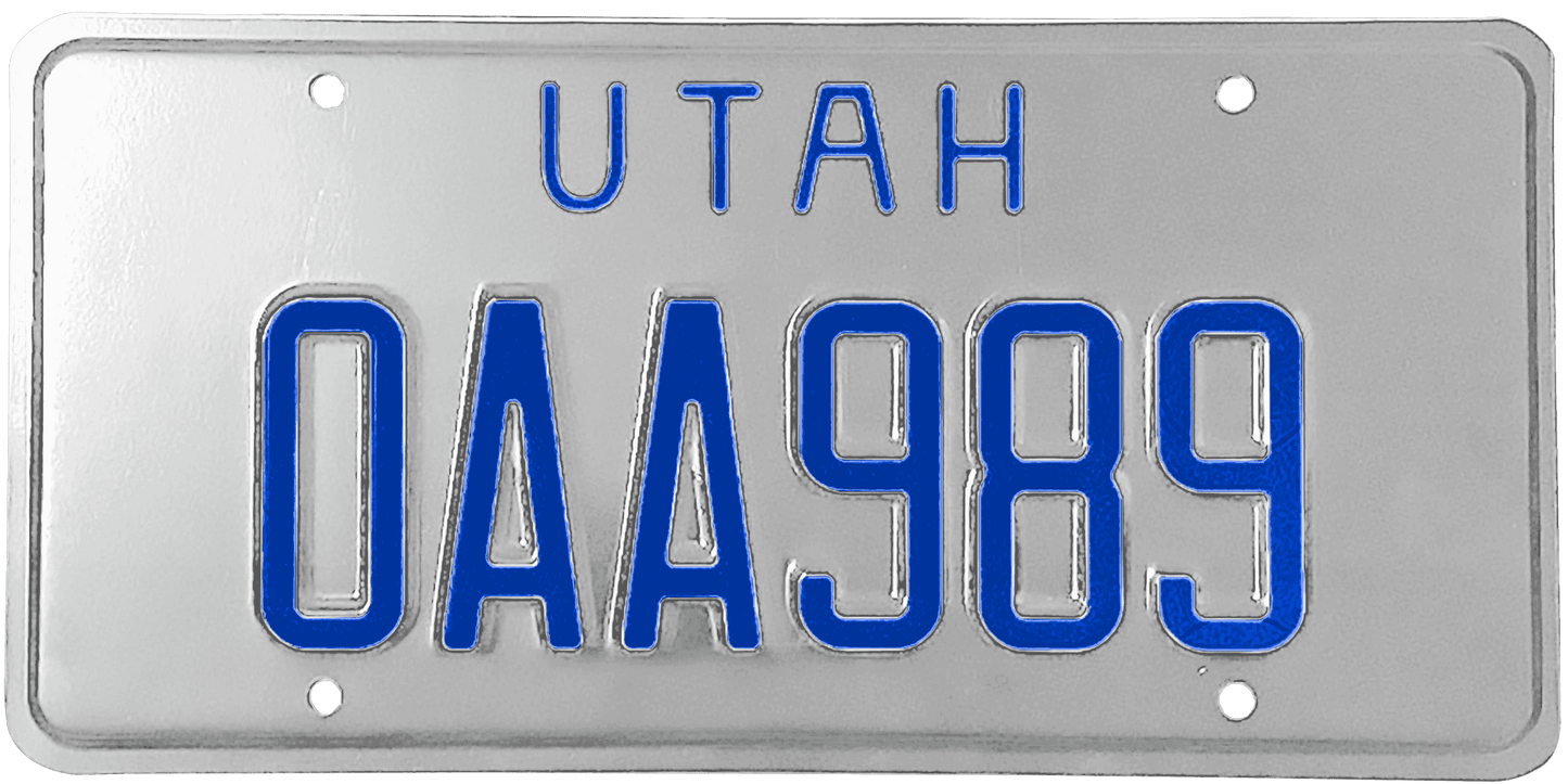 Utah License Plate Wrap Kit