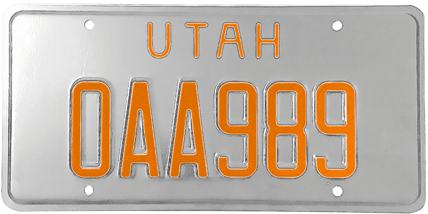 Utah License Plate Wrap Kit