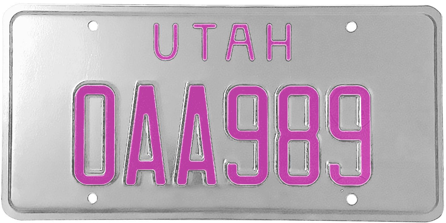 Utah License Plate Wrap Kit