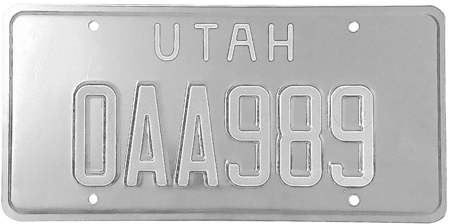 Utah License Plate Wrap Kit