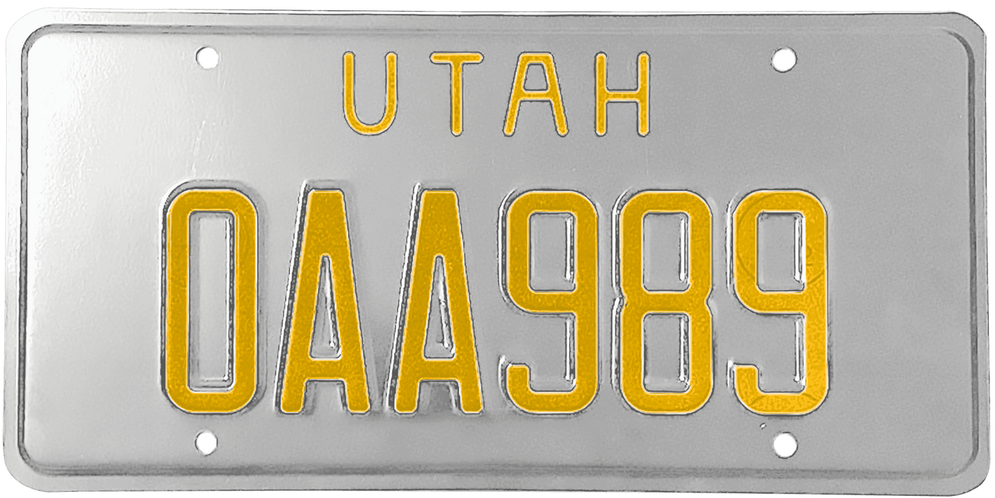 Utah License Plate Wrap Kit