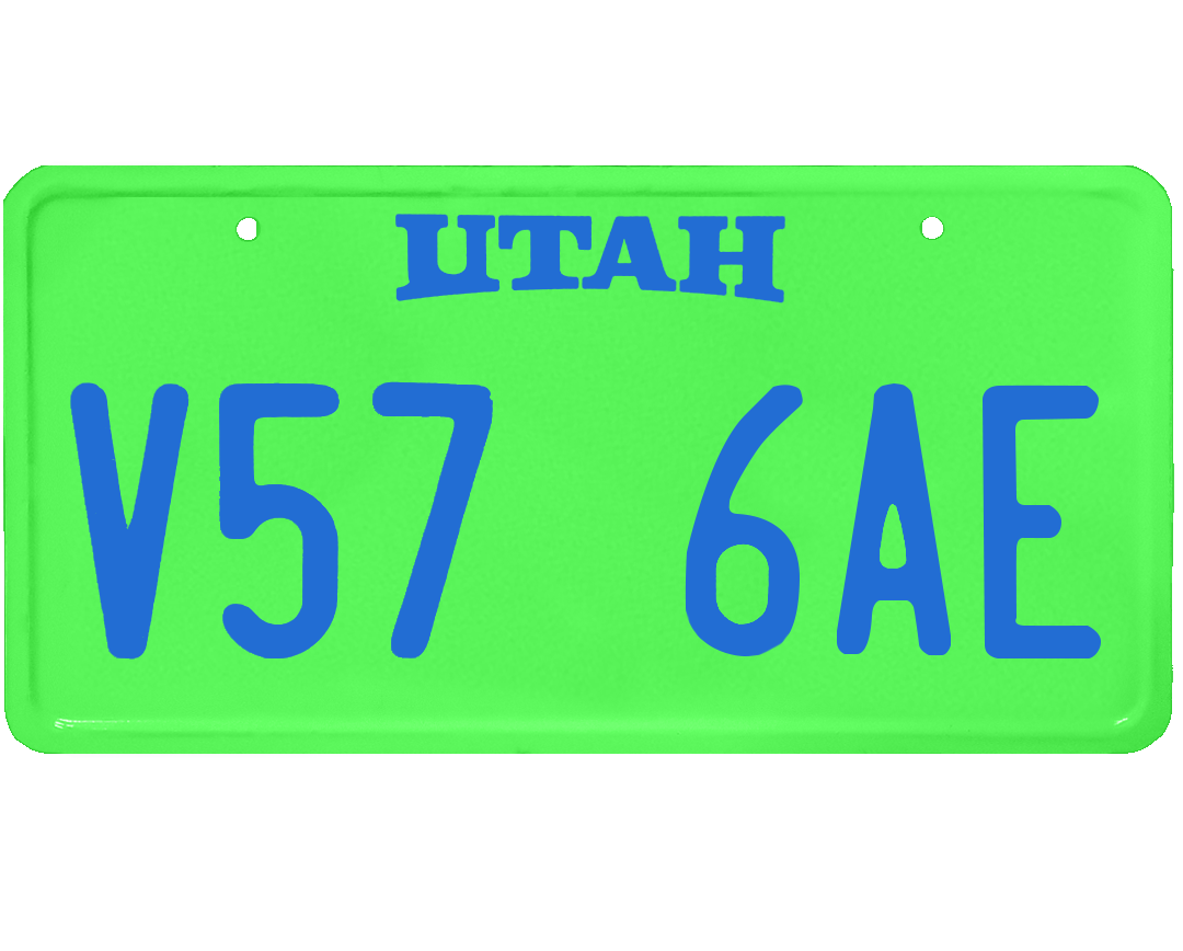Utah License Plate Wrap Kit