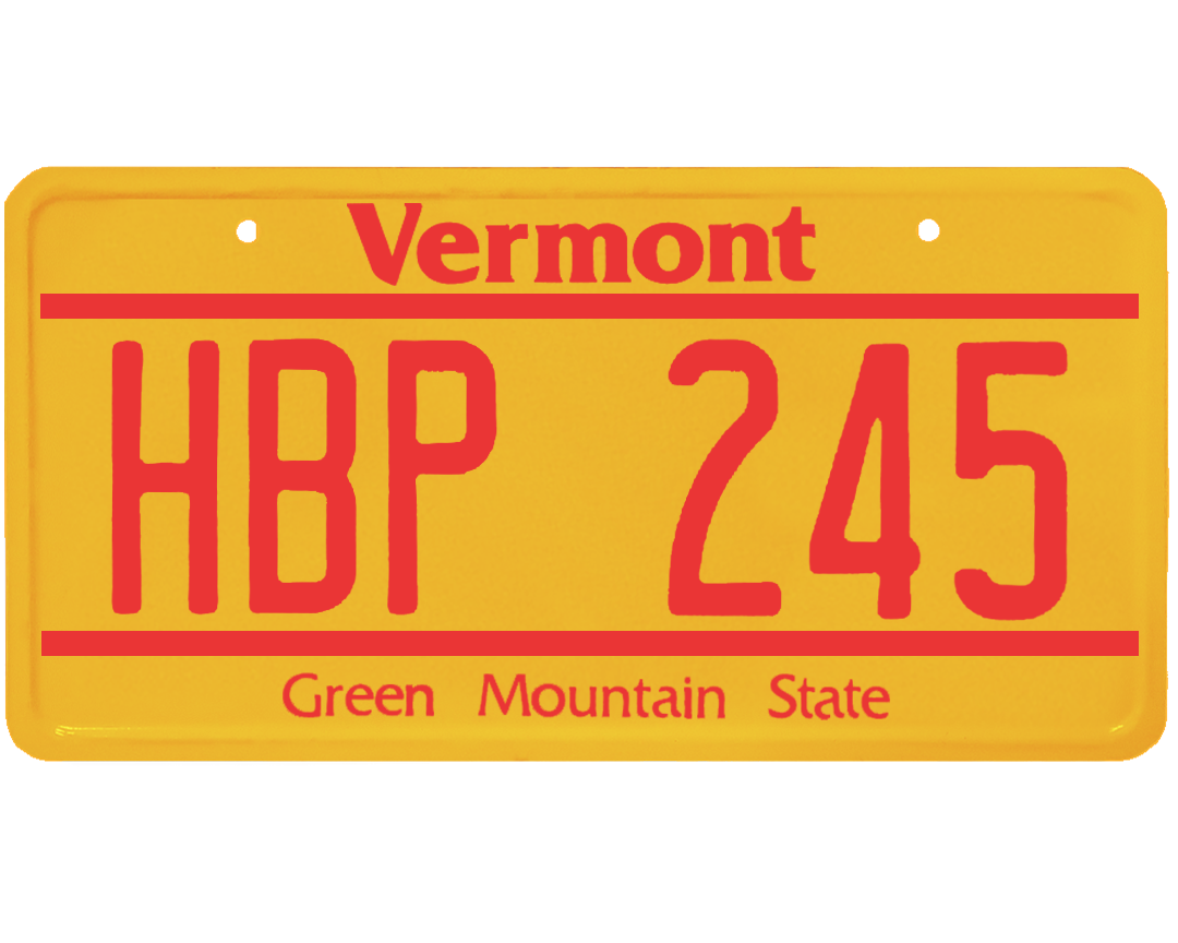 Vermont License Plate Wrap Kit