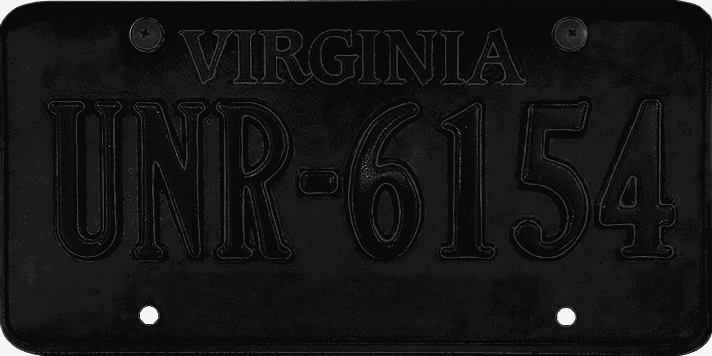 Virginia License Plate Wrap Kit