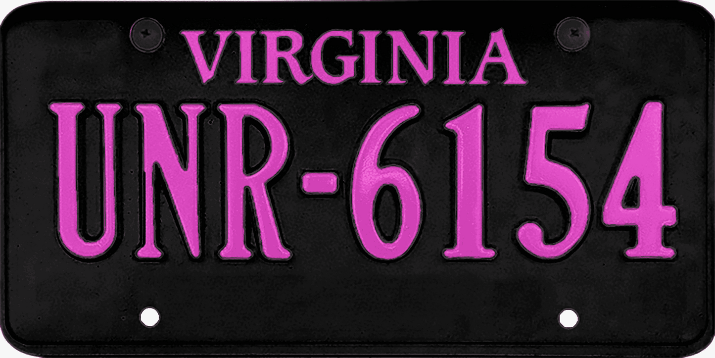 Virginia License Plate Wrap Kit