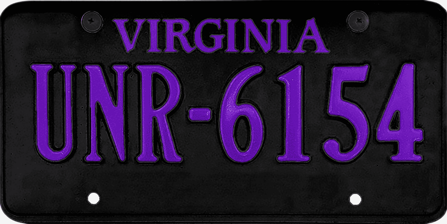 Virginia License Plate Wrap Kit