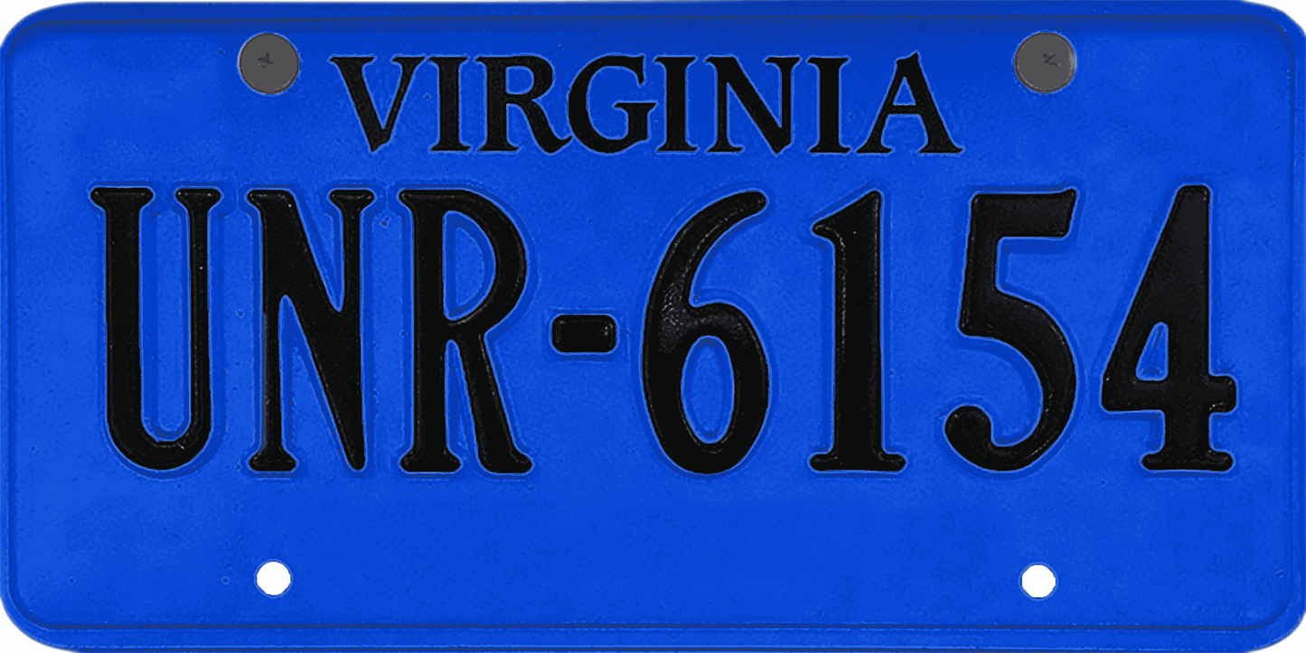 Virginia License Plate Wrap Kit