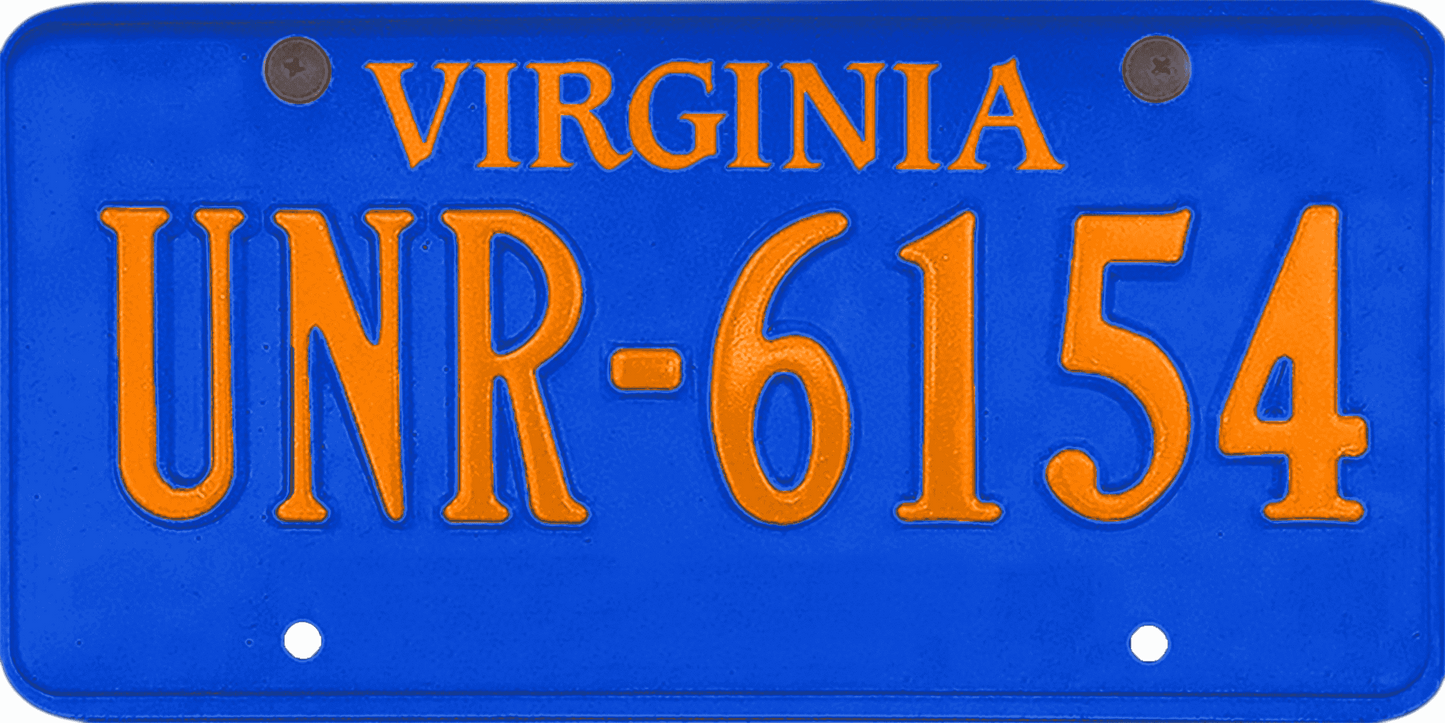 Virginia License Plate Wrap Kit