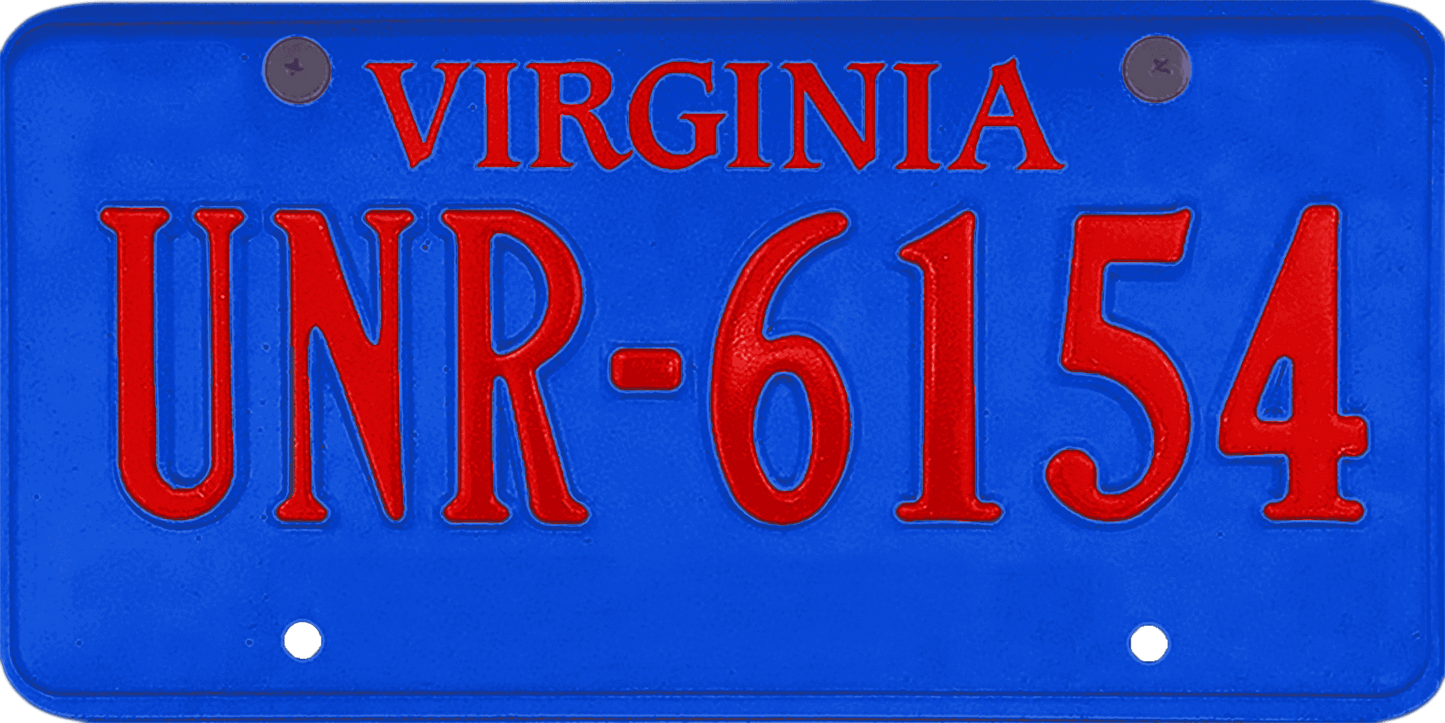 Virginia License Plate Wrap Kit