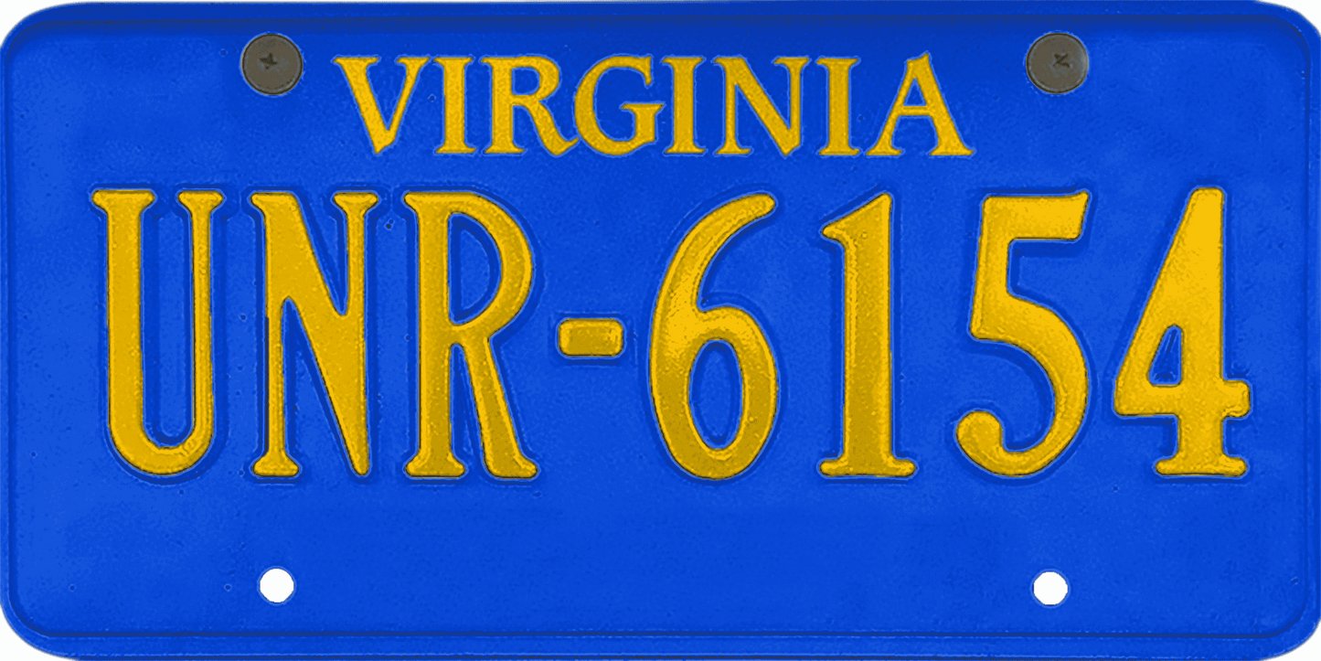 Virginia License Plate Wrap Kit