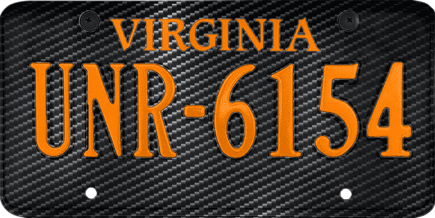 Virginia License Plate Wrap Kit