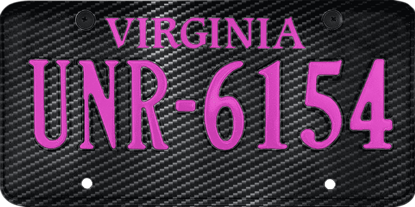 Virginia License Plate Wrap Kit