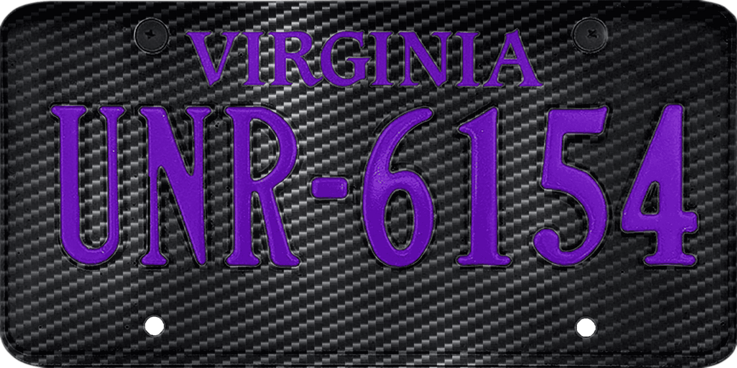 Virginia License Plate Wrap Kit