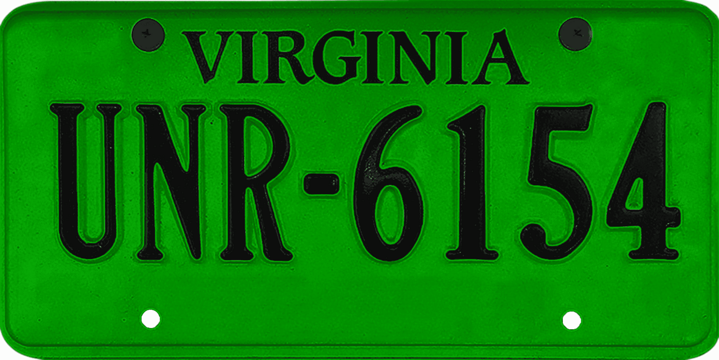 Virginia License Plate Wrap Kit