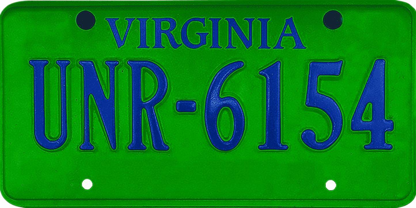 Virginia License Plate Wrap Kit