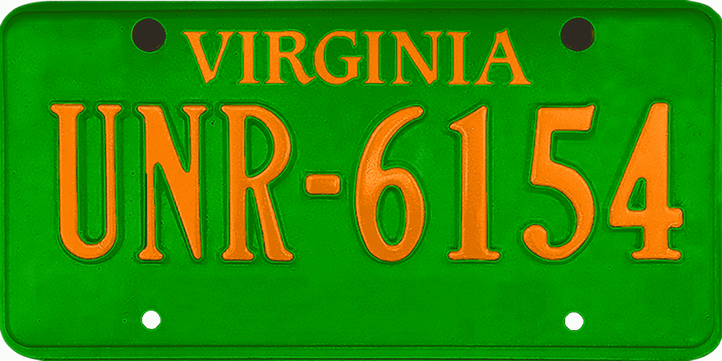 Virginia License Plate Wrap Kit