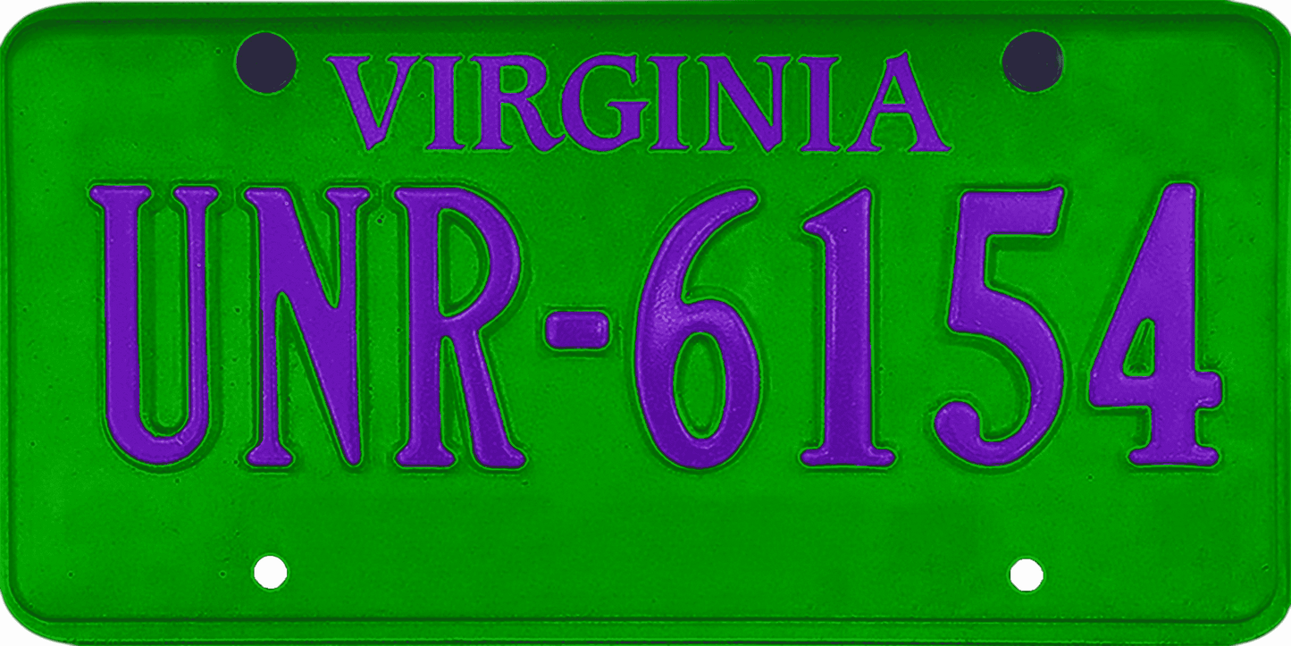 Virginia License Plate Wrap Kit