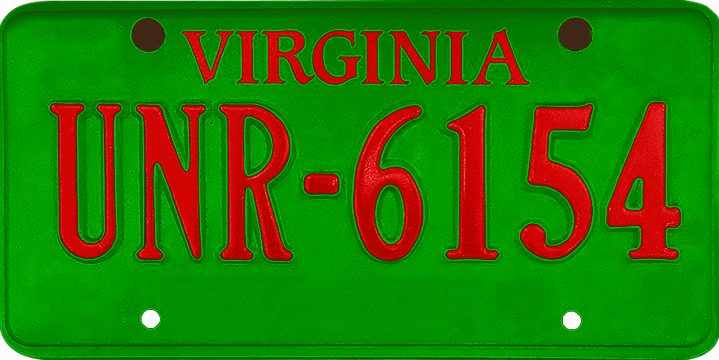 Virginia License Plate Wrap Kit