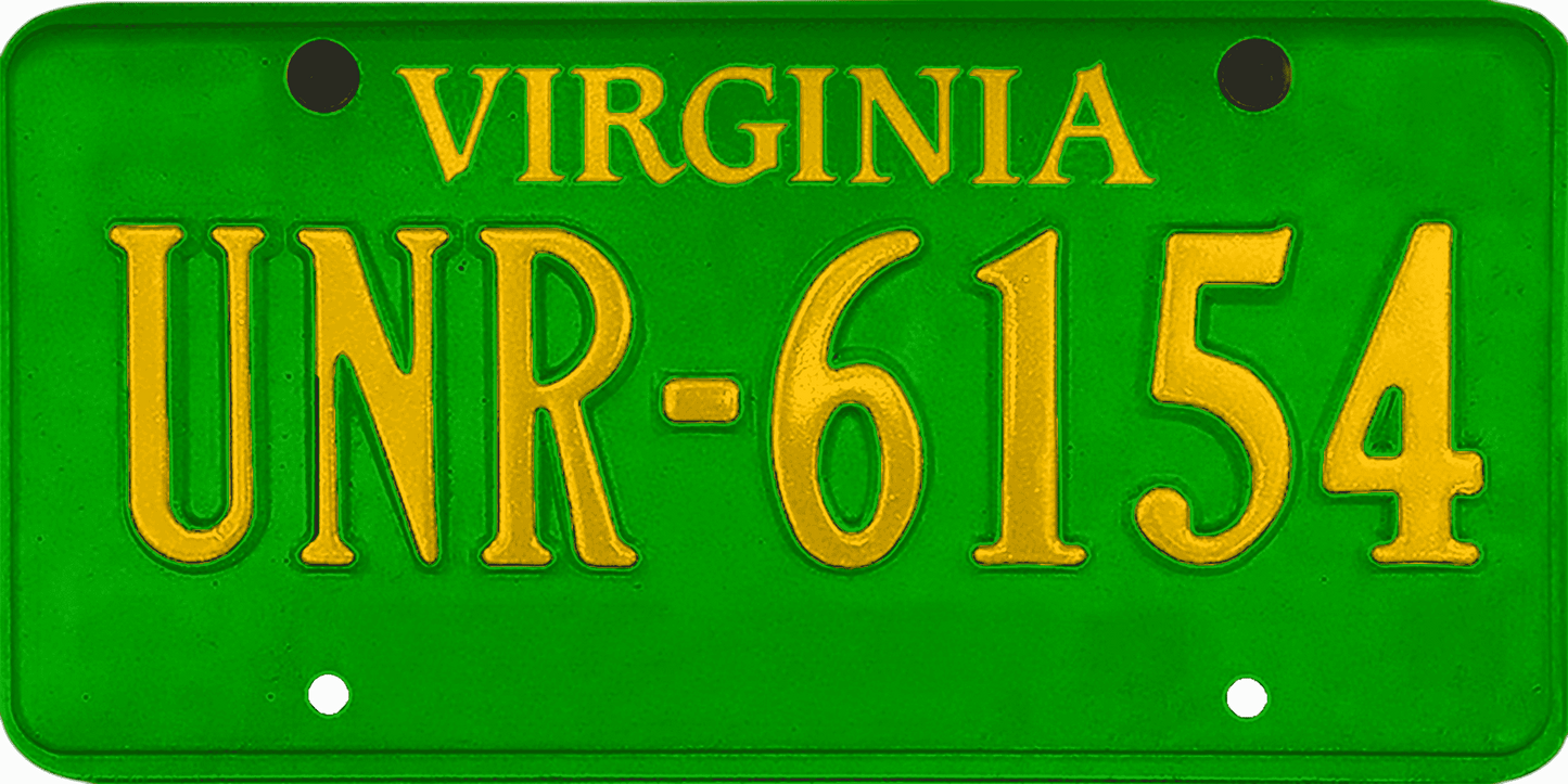 Virginia License Plate Wrap Kit