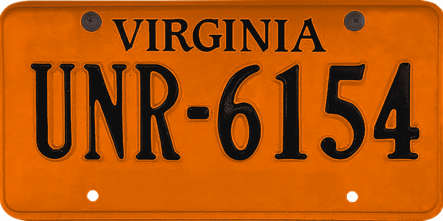 Virginia License Plate Wrap Kit