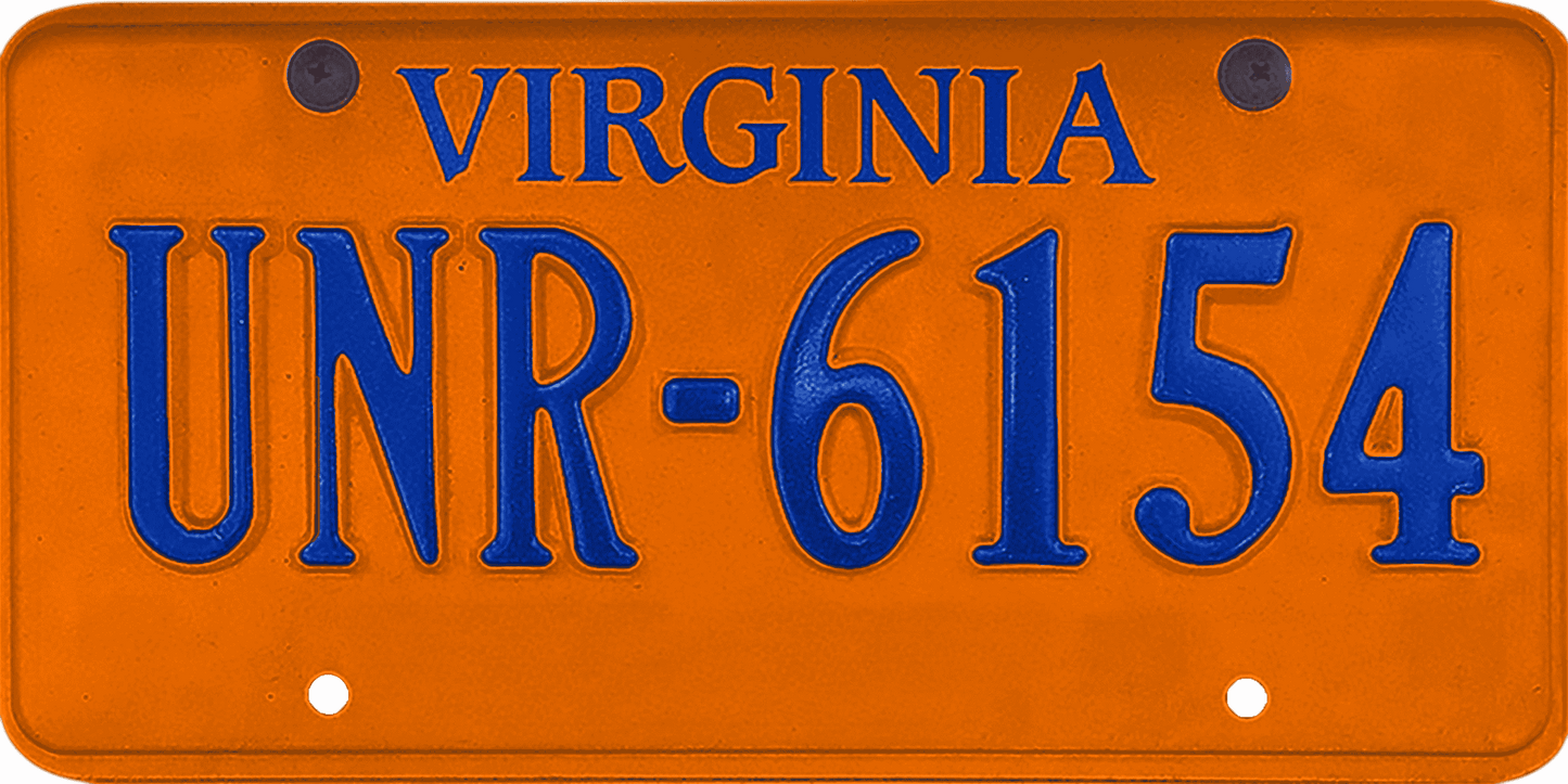 Virginia License Plate Wrap Kit