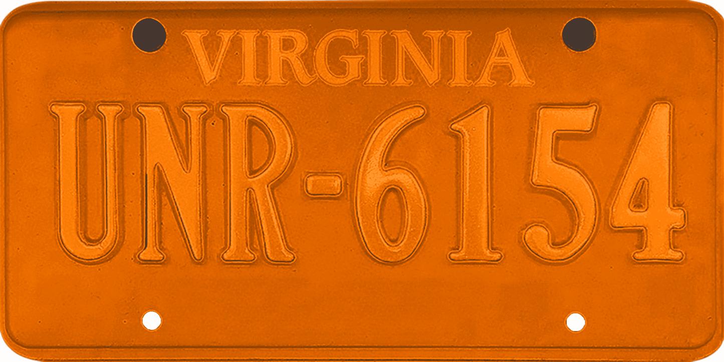 Virginia License Plate Wrap Kit