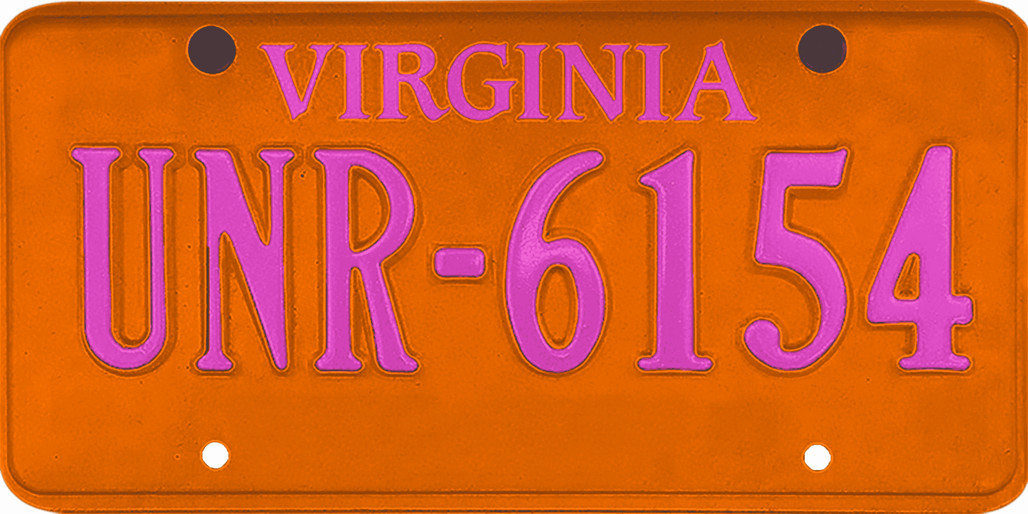 Virginia License Plate Wrap Kit